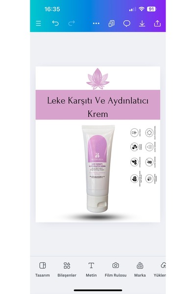 Beyruha Organic Kozmetik Bitkisel Leke/İz Krem