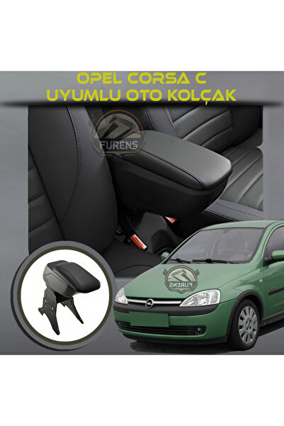 STS Oto Aksesuar Opel Corsa C Uyumlu Kol Dayama Ve Kolçak Sürgülü Bardaklıklı...