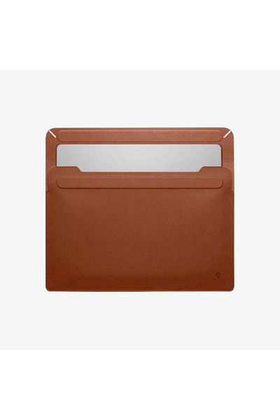 Spigen حقيبة حمل للكمبيوتر المحمول MacBook وNotebook مقاس 16 بوصة - باللون البني الكلاسيكي من Valentinus AFA06419