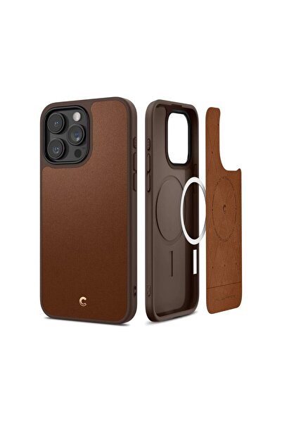 Spigen Ciel by CYRILL iPhone 15 Pro Max Kılıf Kajuk Mag MagSafe özellikli Saddle Brown - ACS06634