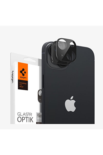 Spigen iPhone 14 / 14 Plus Kamera Lens Camı Koruyucu GLAS.tR Optik (2 Adet) B...