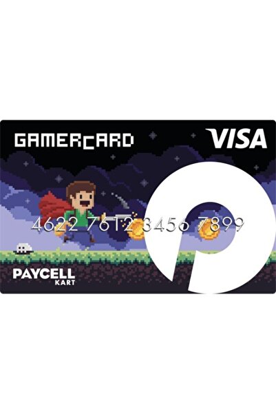 umitaksoy Paycell marka Gamercard siyah visa