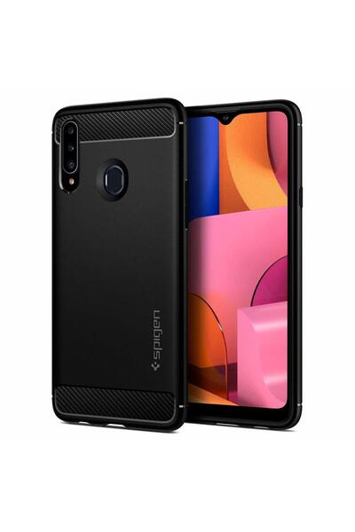 Spigen Galaxy A20s Kılıf Rugged Armor Matte Black - ACS00561