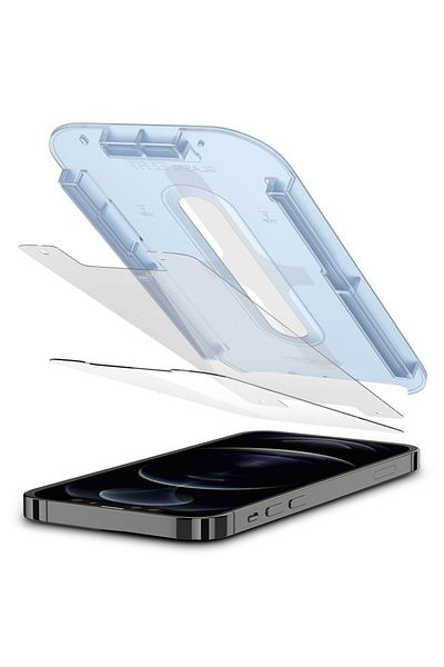 Spigen iPhone 12/12 Pro Glass Screen Protector Slim Hd 2 Pcs Easy Installation