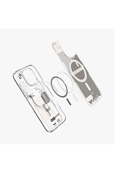Spigen iPhone 16 Pro Kılıf Ultra Hybrid MagFit MagSafe özellikli Zero One Natural Titanium - ACS08137
