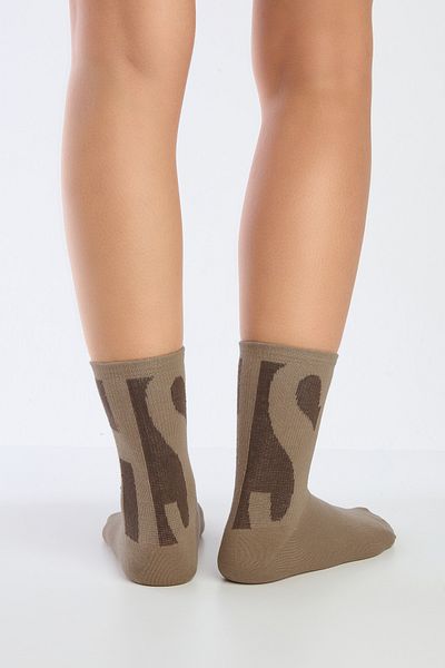 Hype of Steps Misto - Beige Socket Socks
