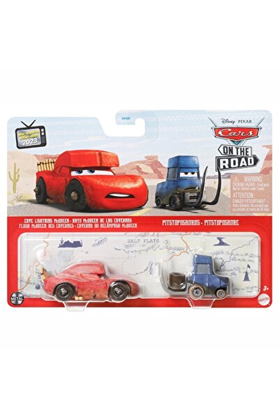 mattel Disney Pixar Cars Gave Lightning McQueen ve Pitstoposaurus 2'li Araba ...
