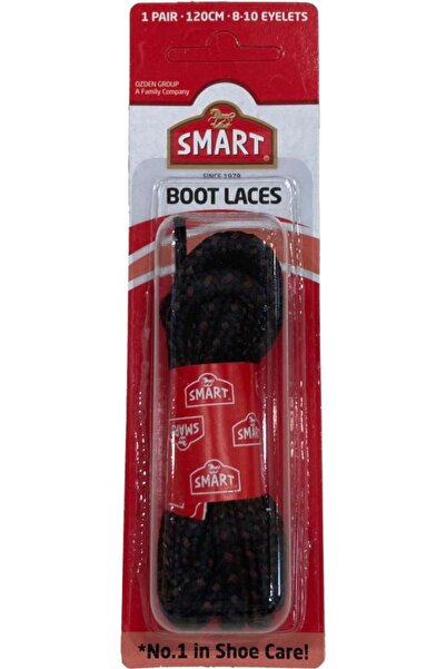 Smart Bot Bağcığı Siyah 120 CM 1 Çift