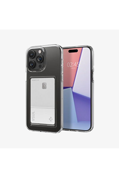 Spigen iPhone 15 Pro Max Kılıf Crystal Slot Crystal Clear - ACS06587