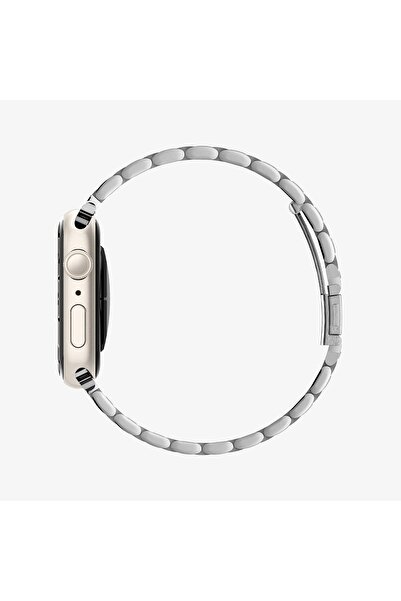 Spigen Apple Watch 49mm Ultra 2/1 - 46mm 10 - 45mm 9/8/7 - 44mm SE2/SE/6/5/4 Kayış Fit Silver - 062MP25404