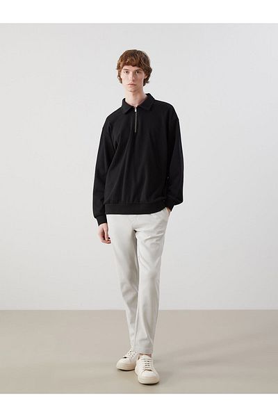 LC Waikiki Polo Neck Long Sleeve Men's Sweatshirt