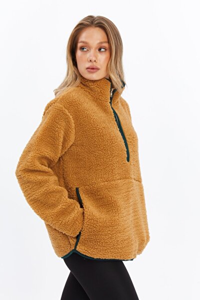 Grenj Fashion Плюшен плетен суитшърт