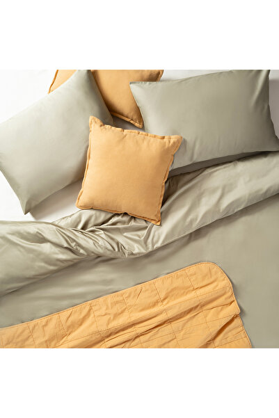 Zsa Zsa Zsu Solıd 300 Tc Çift Kişilik Pamuk Saten %100 Pamuk Saten Nevresim S...