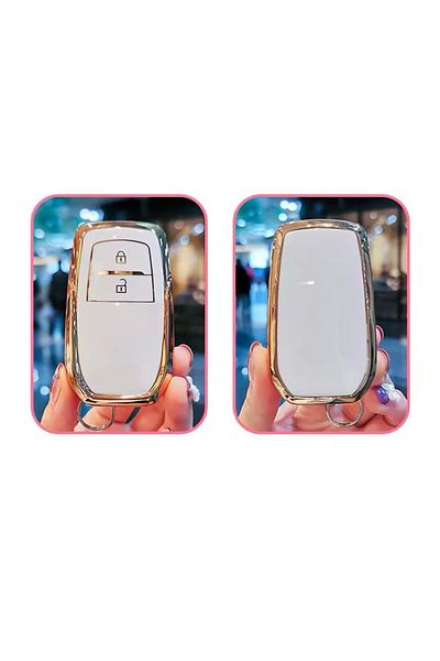 ŞENYILDIZ AKSESUAR Suitable for Toyota Yaris Cross Compatible Key Protection Case 2 Keys Model Logo Location Front Model