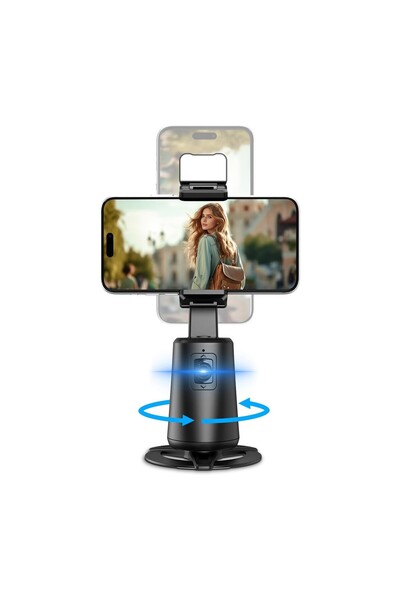 Aırstorr Otomatik Yüz İzleme Tripod 360 ° Dönen Otomatik Takip Telefon Standı