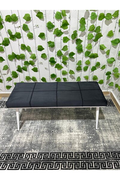 ÖZCAN METAL Beyaz Metal Ayaklı Metal Kasalı Bench Mutfak Salon Antre Yatak Od...