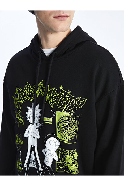 LC Waikiki Ανδρικό χοντρό φούτερ με μακρυμάνικο Rick And Morty