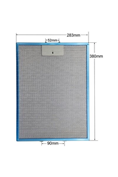 HGNM E Trading 2 Adet Davlumbaz Aspiratör Filtresi 283×380 mm Bosch, Siemens,...