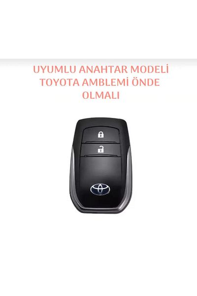 ŞENYILDIZ AKSESUAR Suitable for Toyota Yaris Cross Compatible Key Protection Case 2 Keys Model Logo Location Front Model