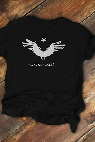 FECCY Βαμβακερό μπλουζάκι με στάμπα "Off the Wall " σε μεγάλο μέγεθος