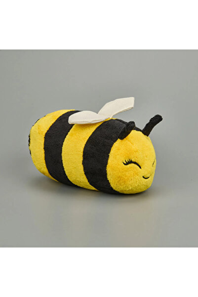 SHIVA Gift&More Soft Arı Figürlü Yastık - Renkli - 37x17 cm Uyku ve Oyun Arkadaşı Peluş Oyuncak Arı maya