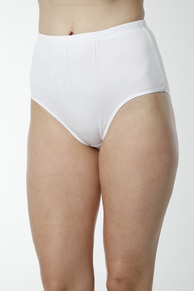 Hmd 5 bucăți 100% bumbac pentru femei, cu nervuri albe, chiloți de mărime mare