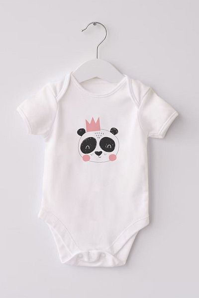 Lilabio 3-Piece Printed 100% Organic Cotton Short Sleeve Baby Bodysuit Set