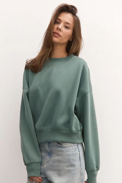 COMBİNE MİCHAİL Women's Cagla Basic Crop Cut Sweatshirt