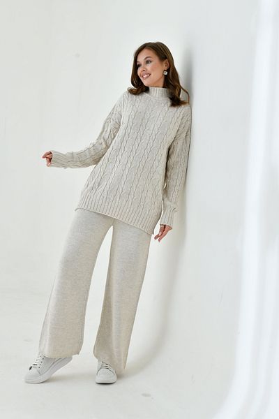 NİSUM MODA Nisum Sweater and Trousers Knitwear Water Lily Set