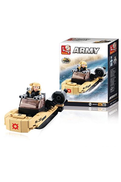 Sluban Armay Series - Assault Boat 219 PCS with Mini Figurese