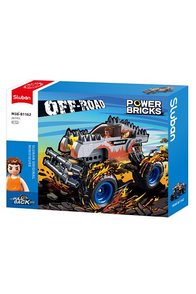 Sluban Power Bricks Series, Off-Road Vehicle Building Set 267 Pieces, with Mini Figure