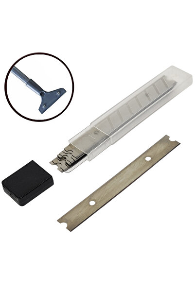 ALETÇANTAM Cam Seramik Fayans Yer Kazıyıcı Kazıma Yedek Uç Bıçağı -10 Lu Paket