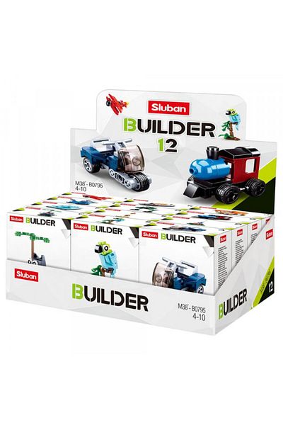 Sluban مجموعة Builder Series من قطعتين - للأطفال بعمر 4 سنوات فما فوق