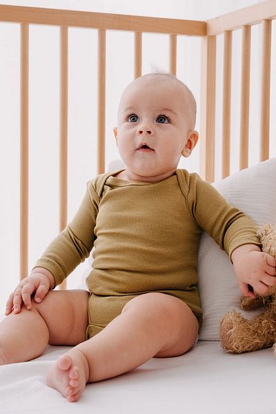 Lilabio 3 Piece Unisex Baby Long Sleeve Cotton Bodysuit Set Newborn And Children's Gift Set