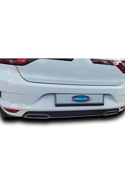 Omsa Renault Megane 4 Krom Egzoz Çerçevesi Orta Çıta 2021 Ve Sonrası