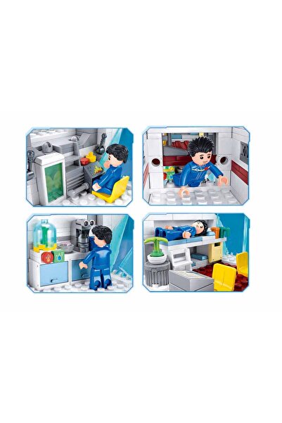 Sluban Space Series - Dream Space Station Building Blocks 502 Pieces, with Minifigures,