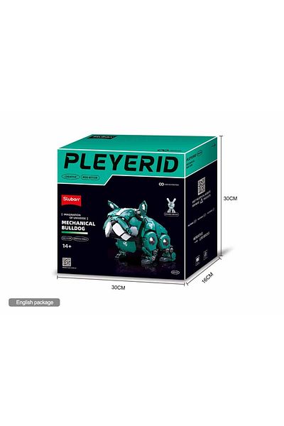 Sluban Mechanical Bulldog 890 PCS with Mini Figuer - For Age 14+ Years Old - Green
