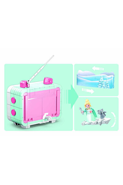 Sluban سلسلة Mini HandCraft - مكعبات بناء تلفاز الأميرة فروزن 400 قطعة