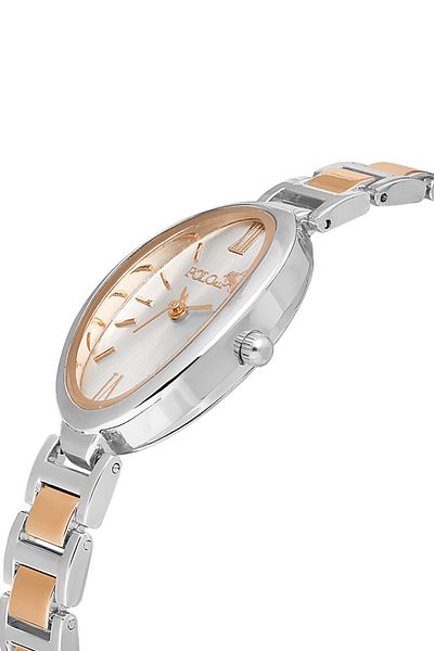 Polo Air Ellipse Case Vintage Women Wristwatch Silver-Copper Color PL-1478B3x
