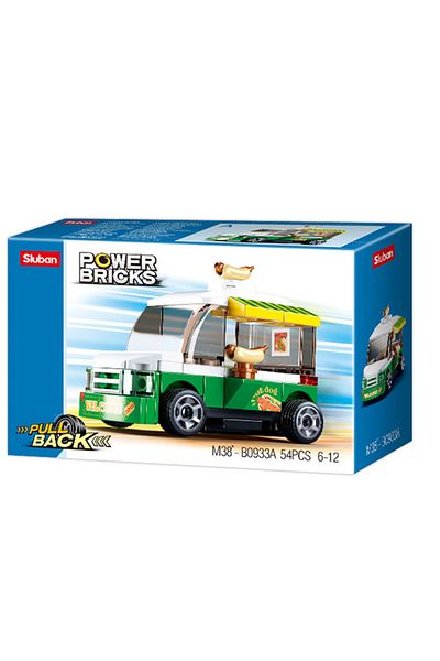 Sluban Power Bricks Series - Hotdog Car Building Blocks 54 PCS