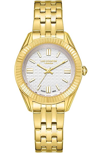 Lee Cooper ساعة لي كوبر النسائية التناظرية ذات الميناء الرمادي - LC08038.130