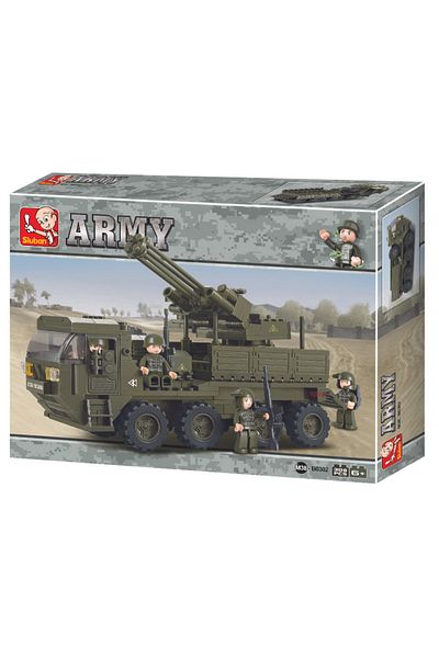 Sluban Army Series, Heavy Truck Building Set 306 Pieces, with Minifigures
