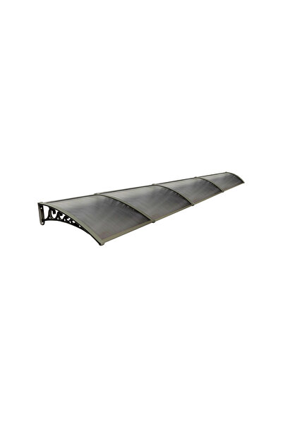 Yapısan Plastik Ayak 6mm Levhalı Pratik Sundurma Kanopi 100x480 cm Kahve