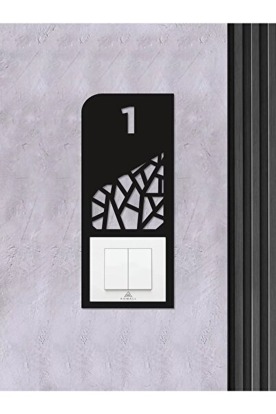 ouz dekor Kapı zili çerçevesi (Numara yazdırılabilir) Dekoratif Kapı zili Ev hediyesi