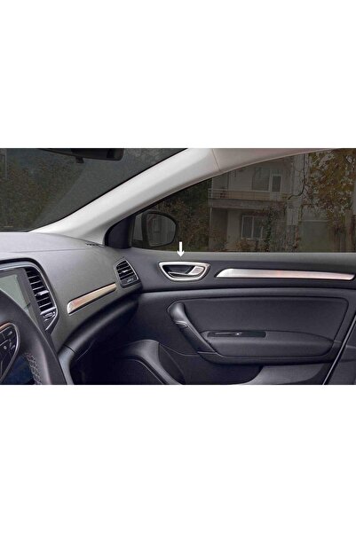 Omsa Renault Megane 4 Hb Krom Iç Kapı Kolu Çerçevesi 4 Parça Taşlı 2016-2020 Arası