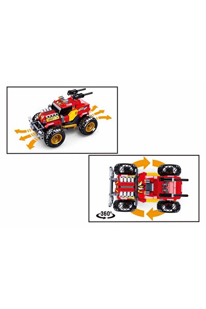 Sluban Power Bricks Series, Off-Road Vehicle Building Set 265 Pieces, with Remote Conrtol- Red