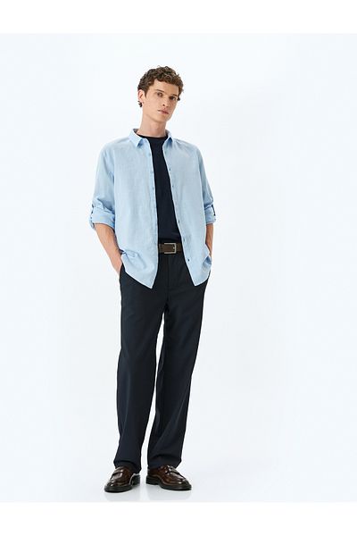 Koton Long sleeve buttoned classic shirt.