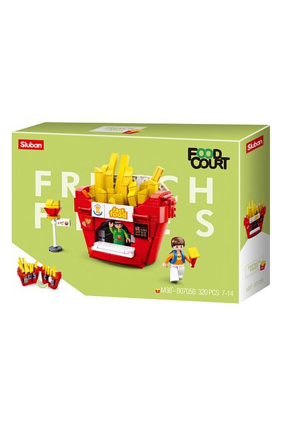 Sluban Creator Series - French Frites Shop Building Blocks 320 PCS with 2 Mini Figure