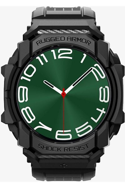 Spigen Galaxy Watch Ultra 47mm - Rugged Armor Pro Case with Lanyard Strap