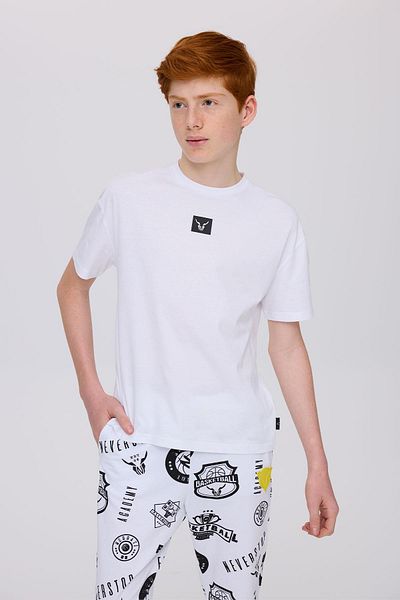 Nebbati Tricou alb pentru băiat BG Store